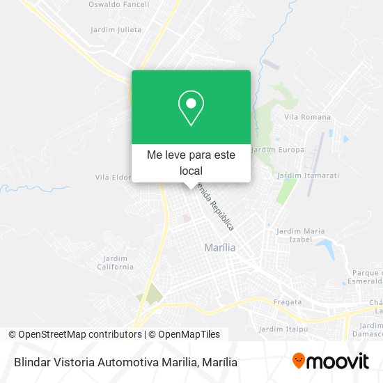 Blindar Vistoria Automotiva Marilia mapa