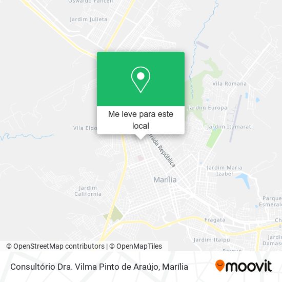 Consultório Dra. Vilma Pinto de Araújo mapa