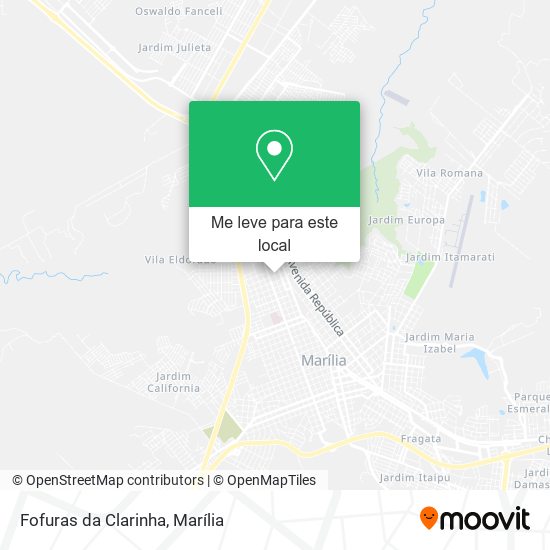 Fofuras da Clarinha mapa