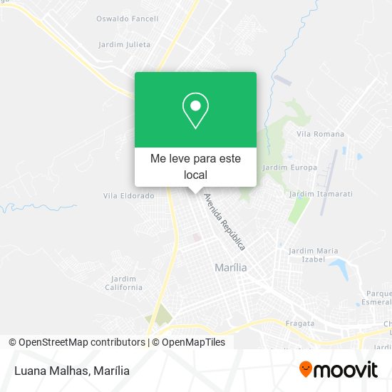 Luana Malhas mapa