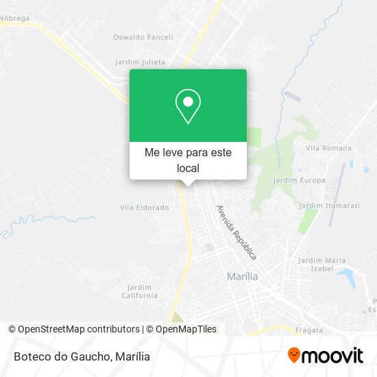 Boteco do Gaucho mapa