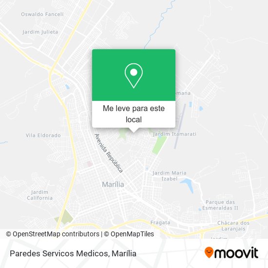 Paredes Servicos Medicos mapa