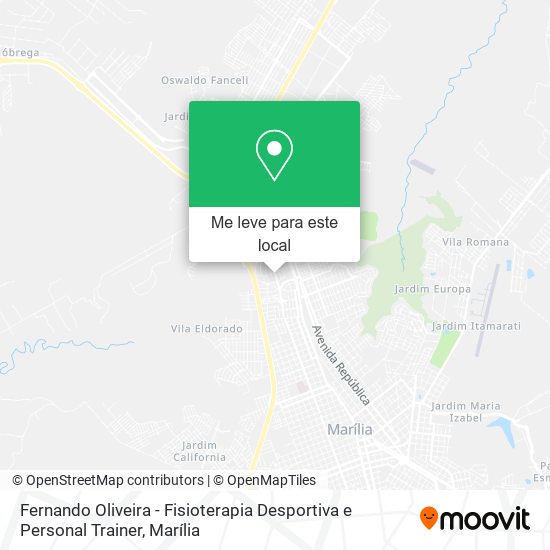 Fernando Oliveira - Fisioterapia Desportiva e Personal Trainer mapa