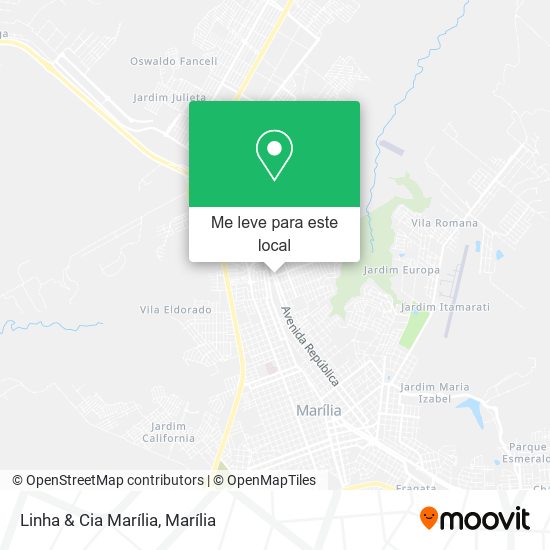 Linha & Cia Marília mapa