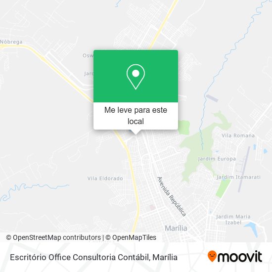 Escritório Office Consultoria Contábil mapa