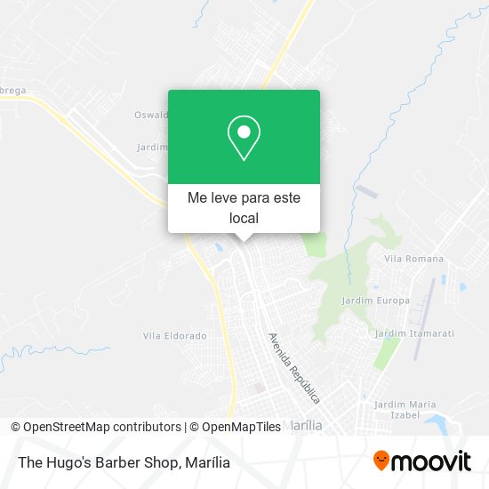 The Hugo's Barber Shop mapa