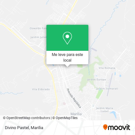 Divino Pastel mapa