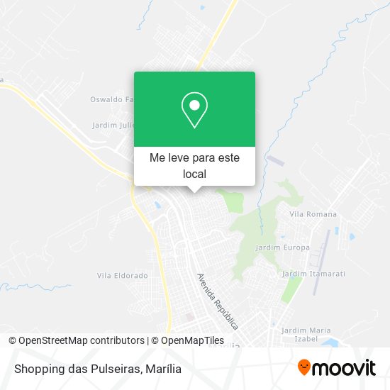 Shopping das Pulseiras mapa