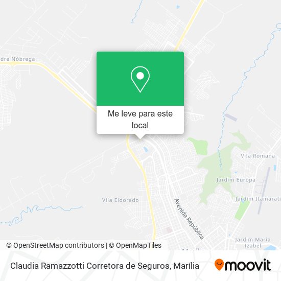 Claudia Ramazzotti Corretora de Seguros mapa