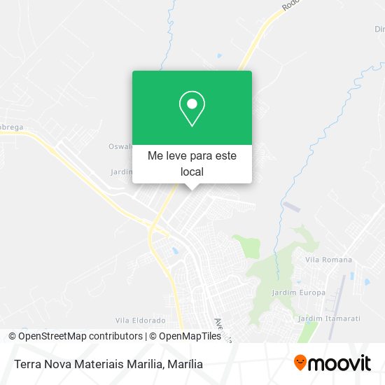 Terra Nova Materiais Marilia mapa