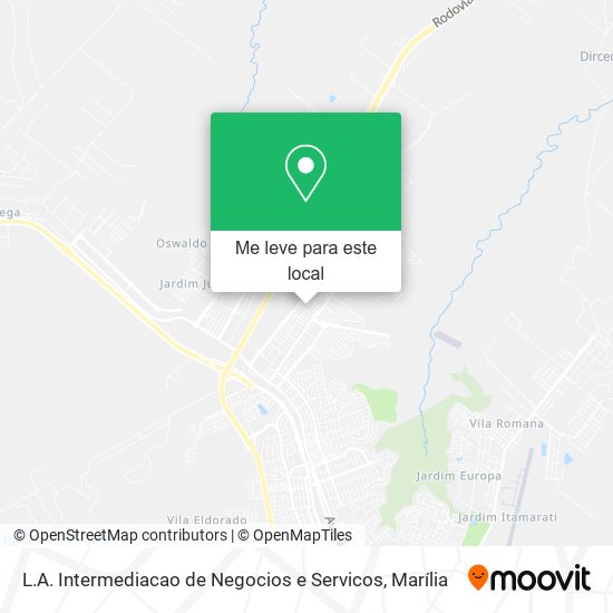 L.A. Intermediacao de Negocios e Servicos mapa