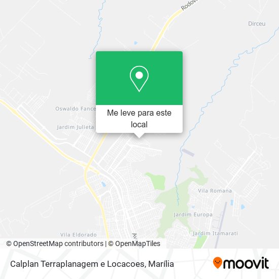 Calplan Terraplanagem e Locacoes mapa