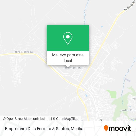 Empreiteira Dias Ferreira & Santos mapa