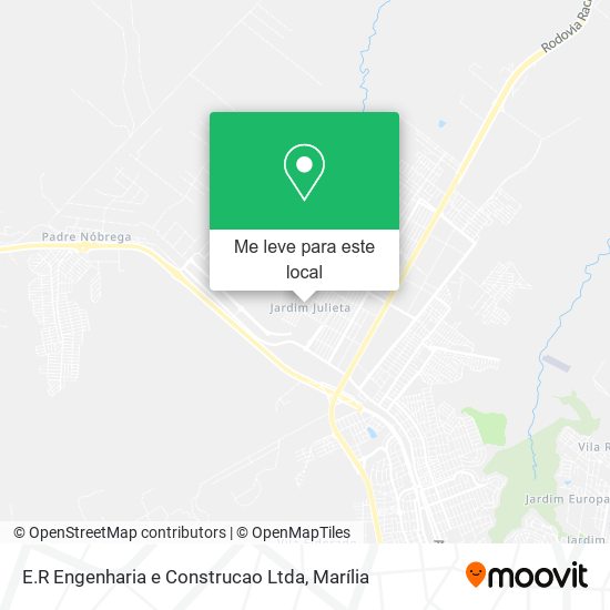 E.R Engenharia e Construcao Ltda mapa