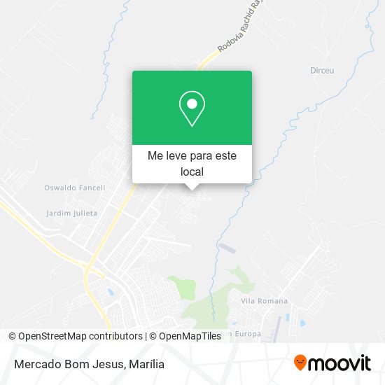 Mercado Bom Jesus mapa