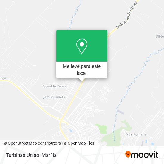 Turbinas Uniao mapa