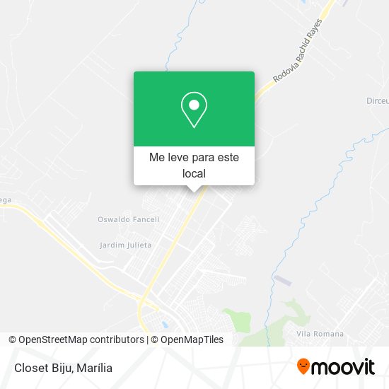 Closet Biju mapa