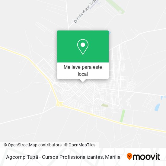 Agcomp Tupã - Cursos Profissionalizantes mapa