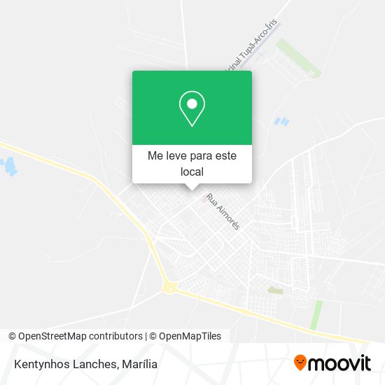 Kentynhos Lanches mapa