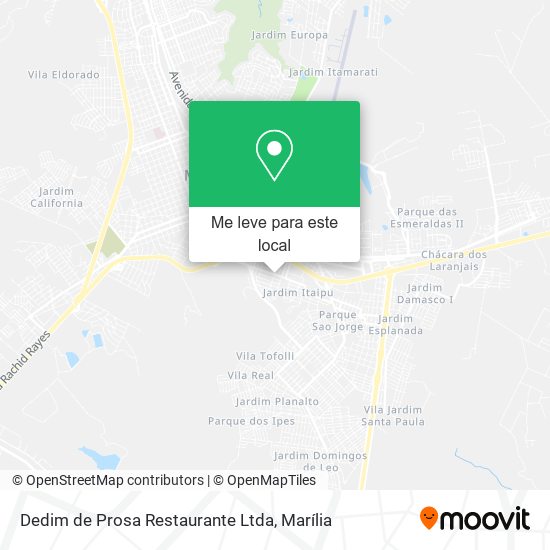 Dedim de Prosa Restaurante Ltda mapa