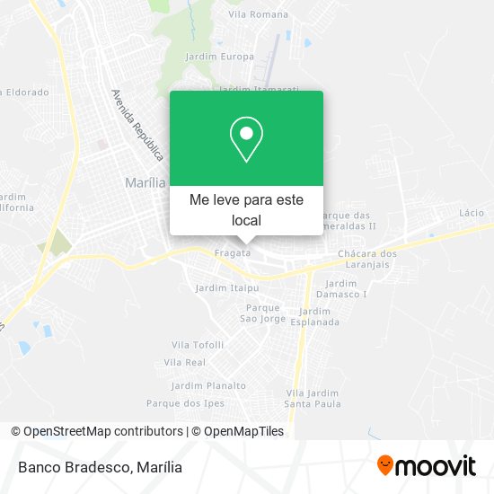 Banco Bradesco mapa