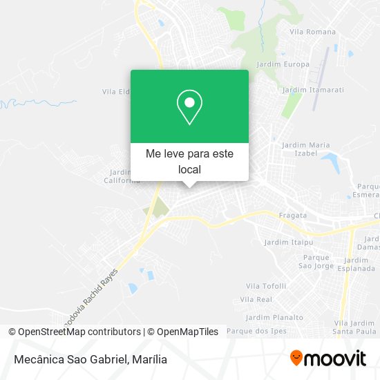 Mecânica Sao Gabriel mapa