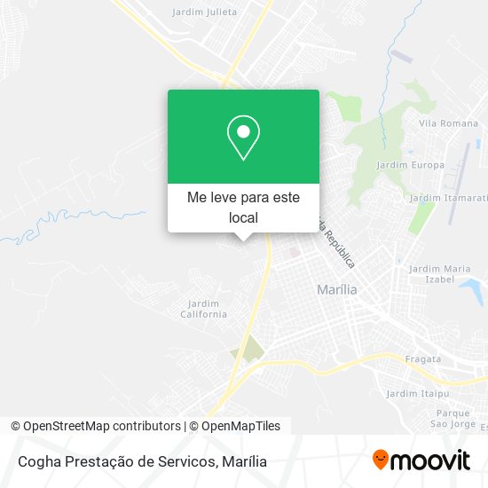 Cogha Prestação de Servicos mapa