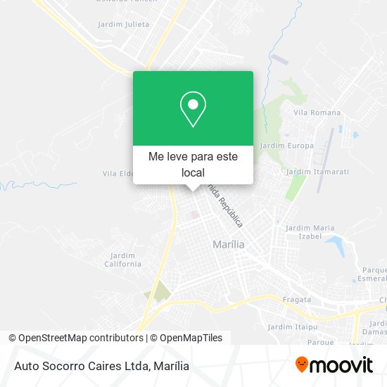 Auto Socorro Caires Ltda mapa