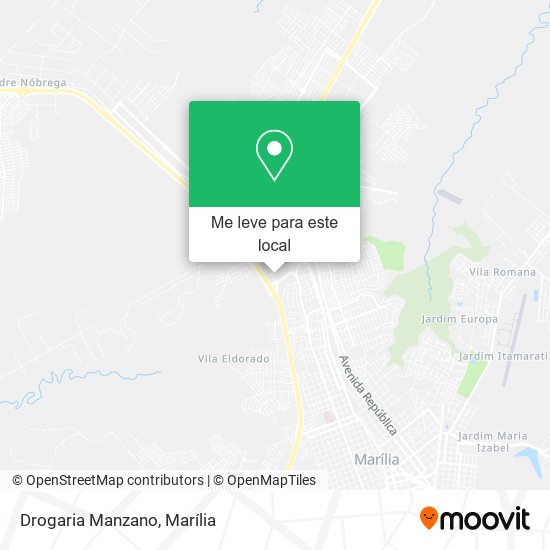 Drogaria Manzano mapa