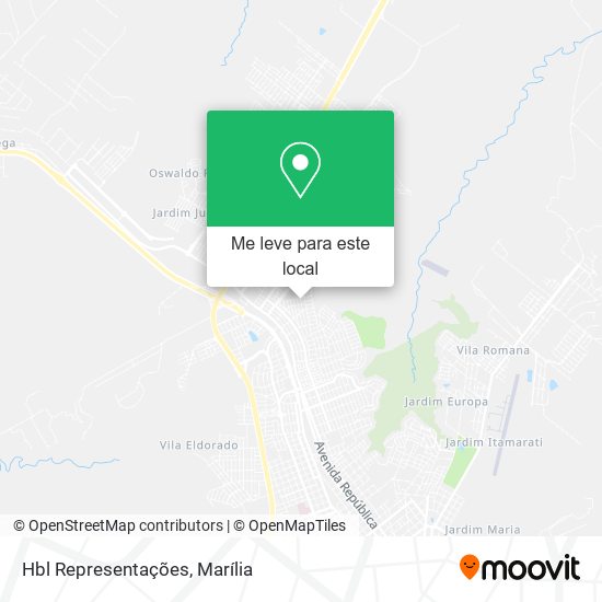 Hbl Representações mapa