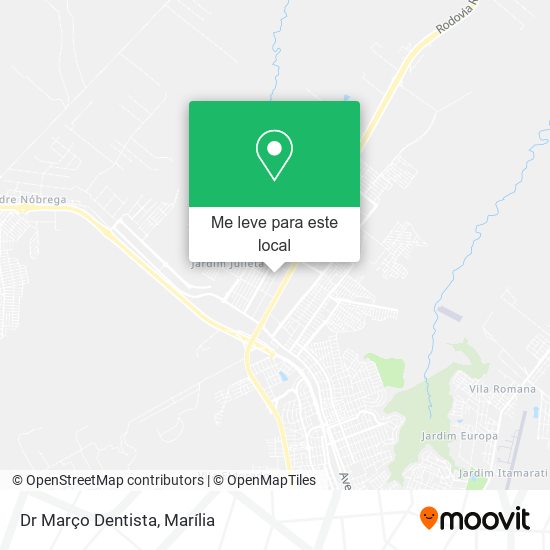 Dr Março Dentista mapa