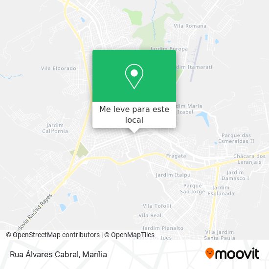 Rua Álvares Cabral mapa