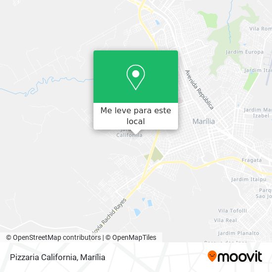 Pizzaria California mapa