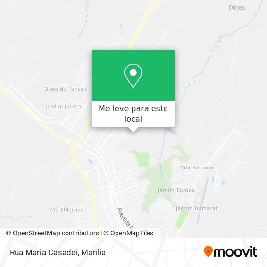 Rua Maria Casadei mapa