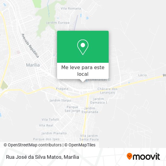 Rua José da Silva Matos mapa
