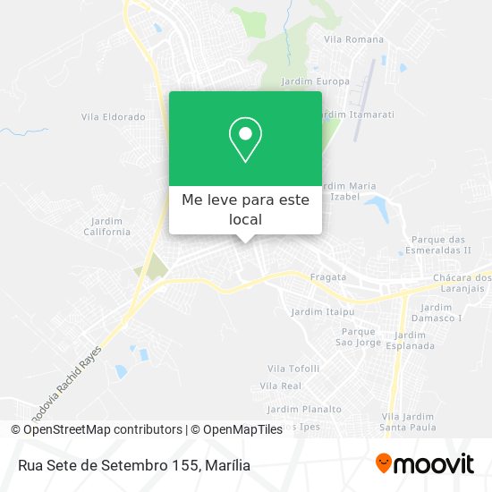 Rua Sete de Setembro 155 mapa