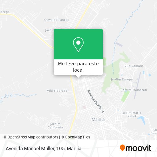 Avenida Manoel Muller, 105 mapa