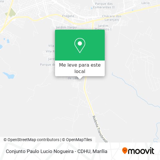 Conjunto Paulo Lucio Nogueira - CDHU mapa