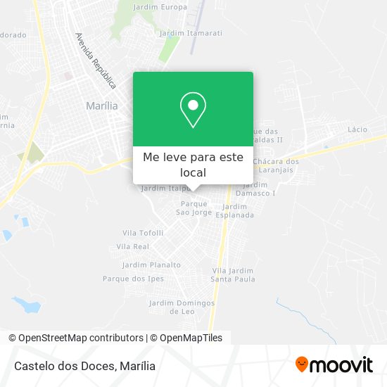 Castelo dos Doces mapa