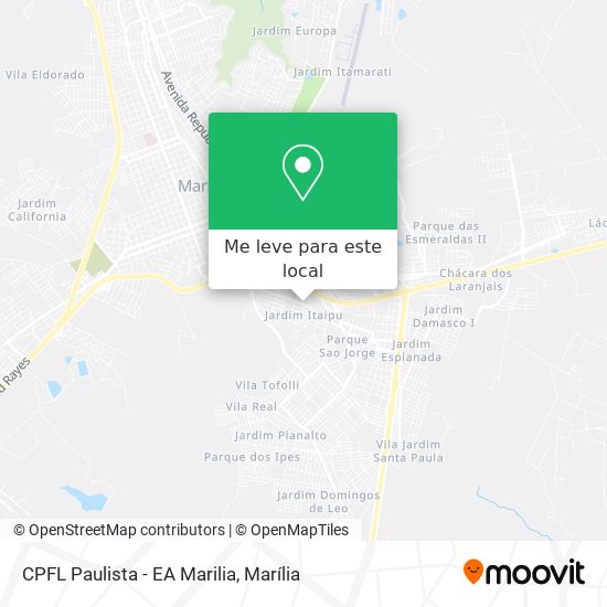 CPFL Paulista - EA Marilia mapa