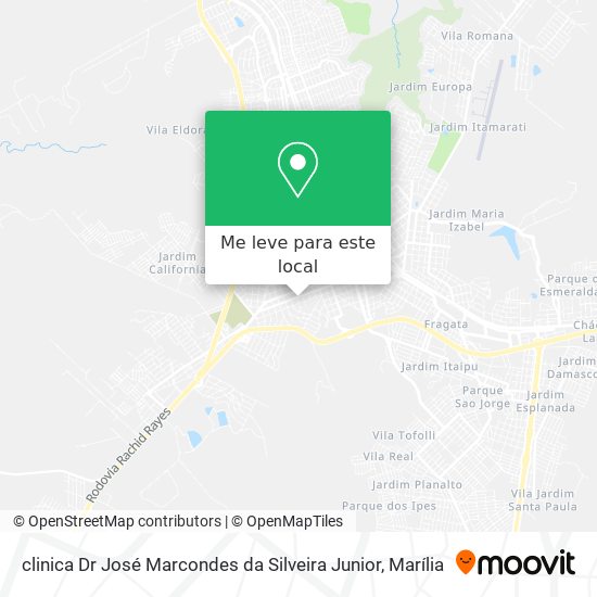 clinica Dr José Marcondes da Silveira Junior mapa