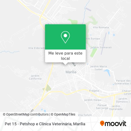 Pet 15 - Petshop e Clínica Veterinária mapa