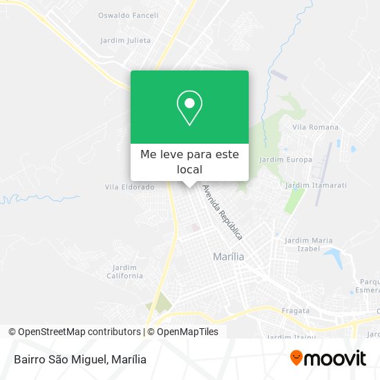 Bairro São Miguel mapa