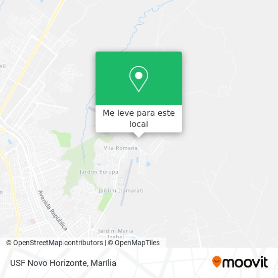 USF Novo Horizonte mapa