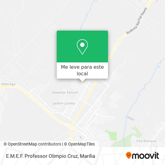 E.M.E.F. Professor Olimpio Cruz mapa