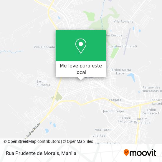 Rua Prudente de Morais mapa