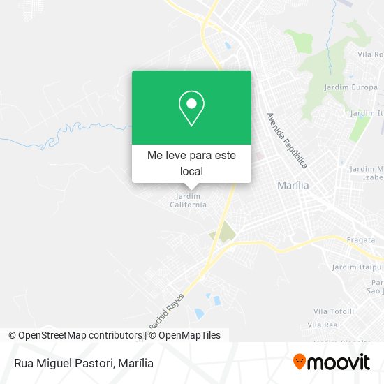 Rua Miguel Pastori mapa