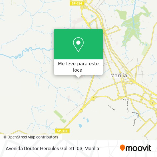 Avenida Doutor Hércules Galletti 03 mapa