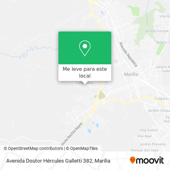 Avenida Doutor Hércules Galletti 382 mapa