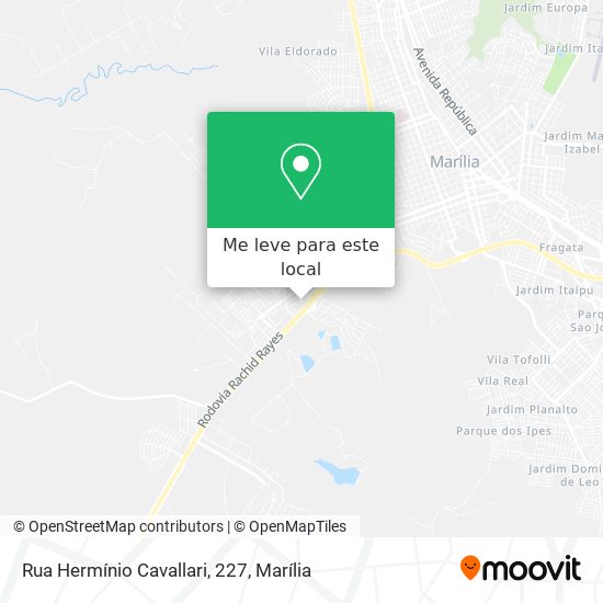 Rua Hermínio Cavallari, 227 mapa